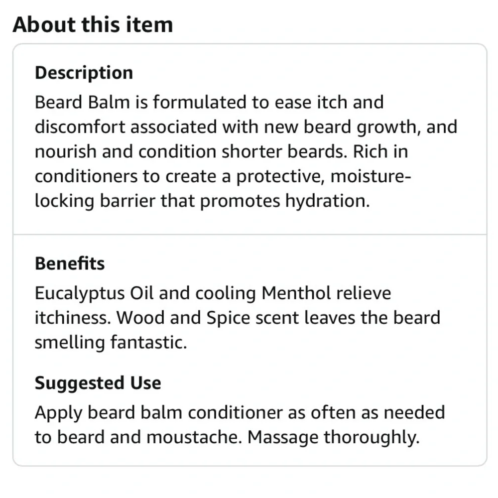 Proraso Beard Balm Soften and Soothe Wood and Spice 3.4 fl oz